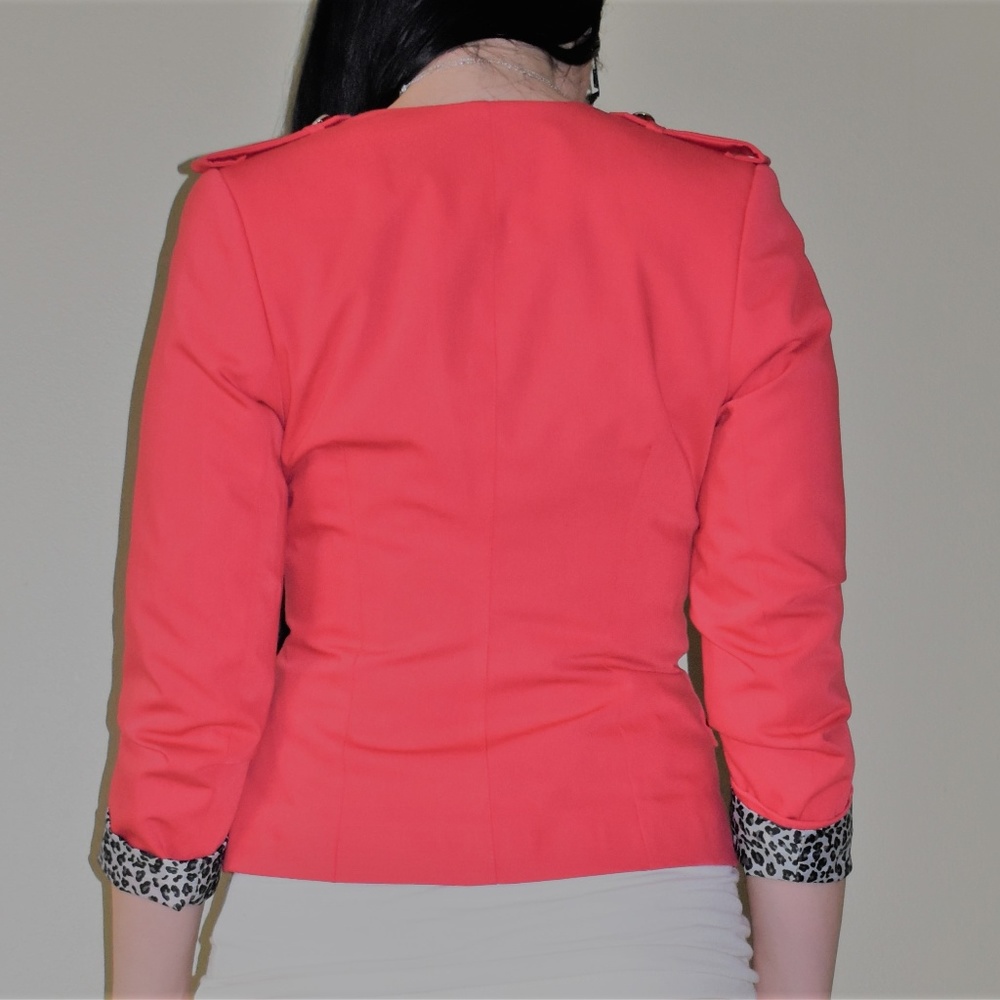 Red Color Blazer - Picture 3 of 5